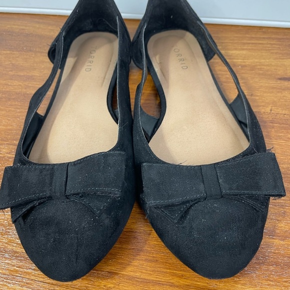 Torrid Black Bow Sandals 10W Womens - Picture 5 of 8